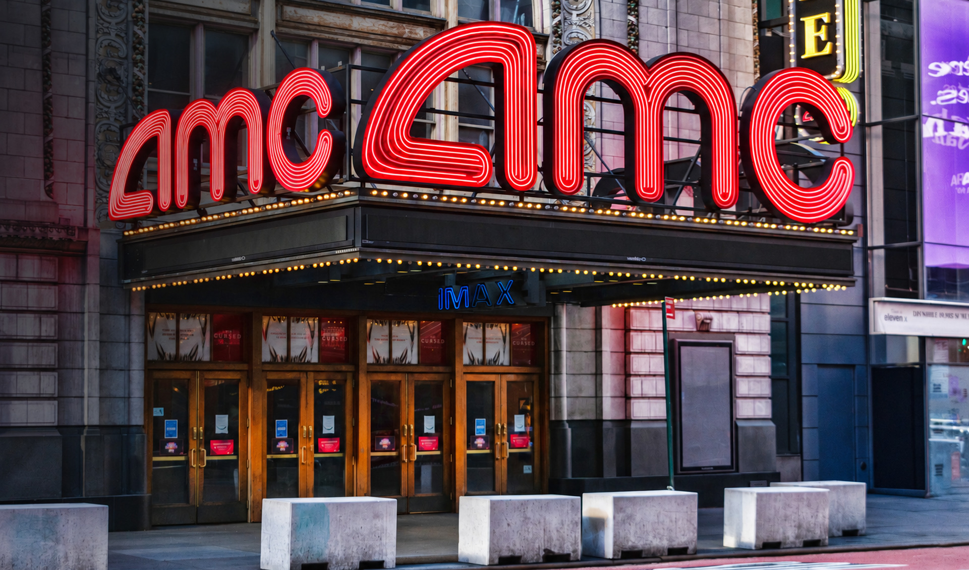 AMC Theater with Subtle Charcoal Gradient