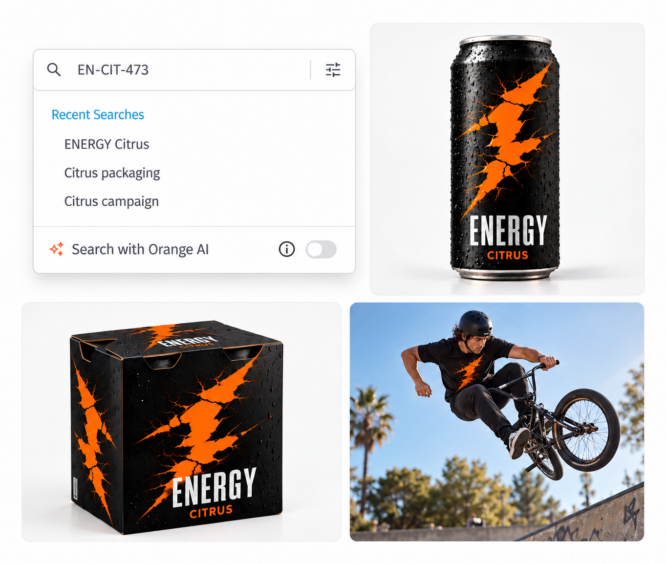 SKU search surfacing related product assets