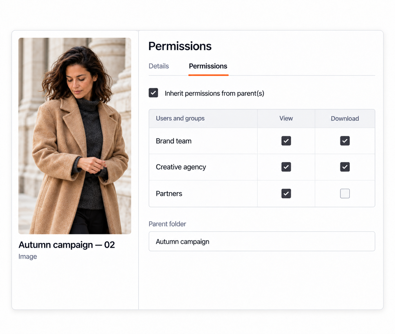 Granular asset access controls