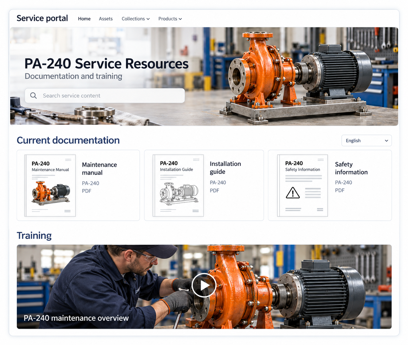 PA-240 service documentation portal