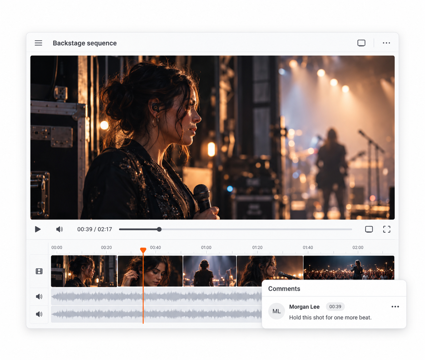 Backstage performance edit review