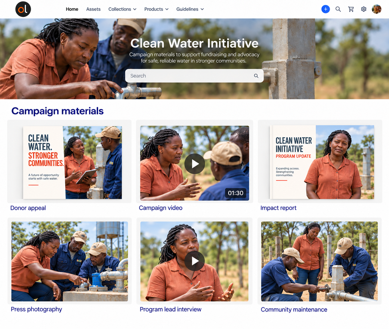 Clean Water Campaign Materials Portal
