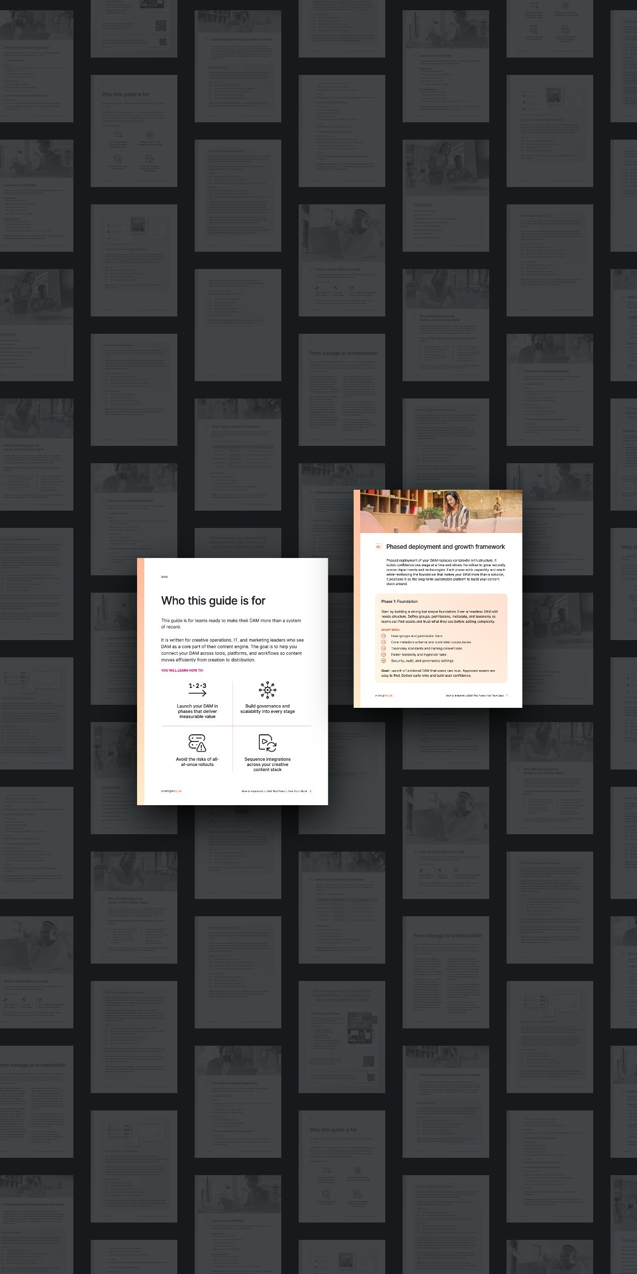 Inside pages of How to Implement a DAM That Powers Your Tech Stack guide
