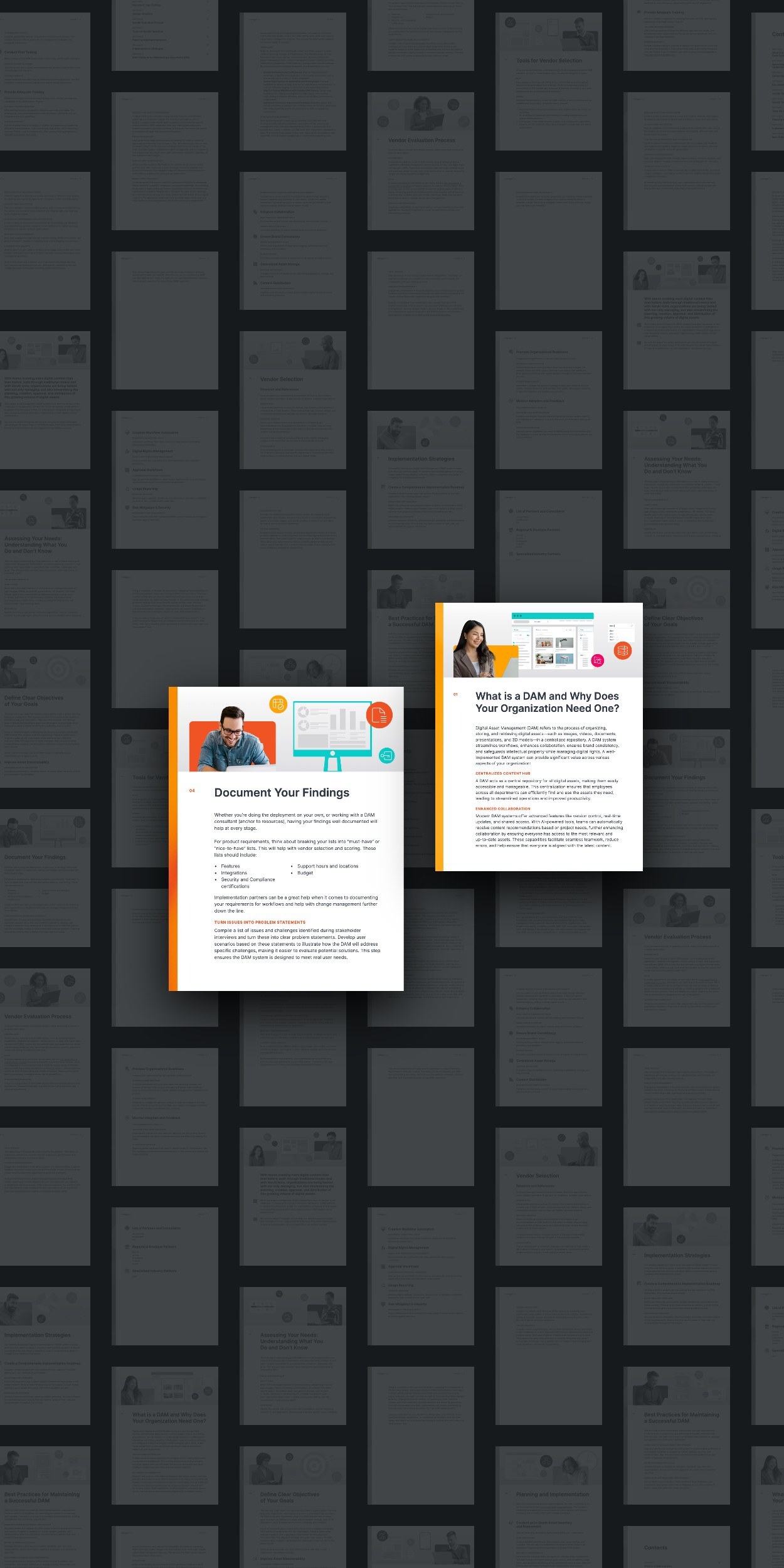 Inside pages of A Comprehensive Guide for Digital Asset Management
