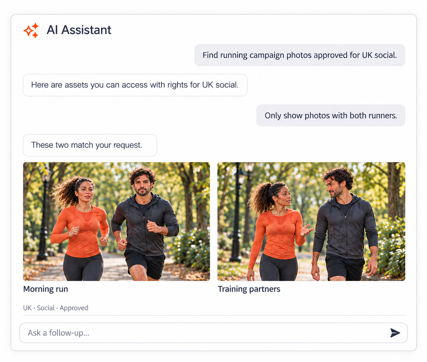 Orange Logic AI Assistant finding running photos approved for the UK