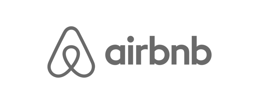 Airbnb grayscale logo