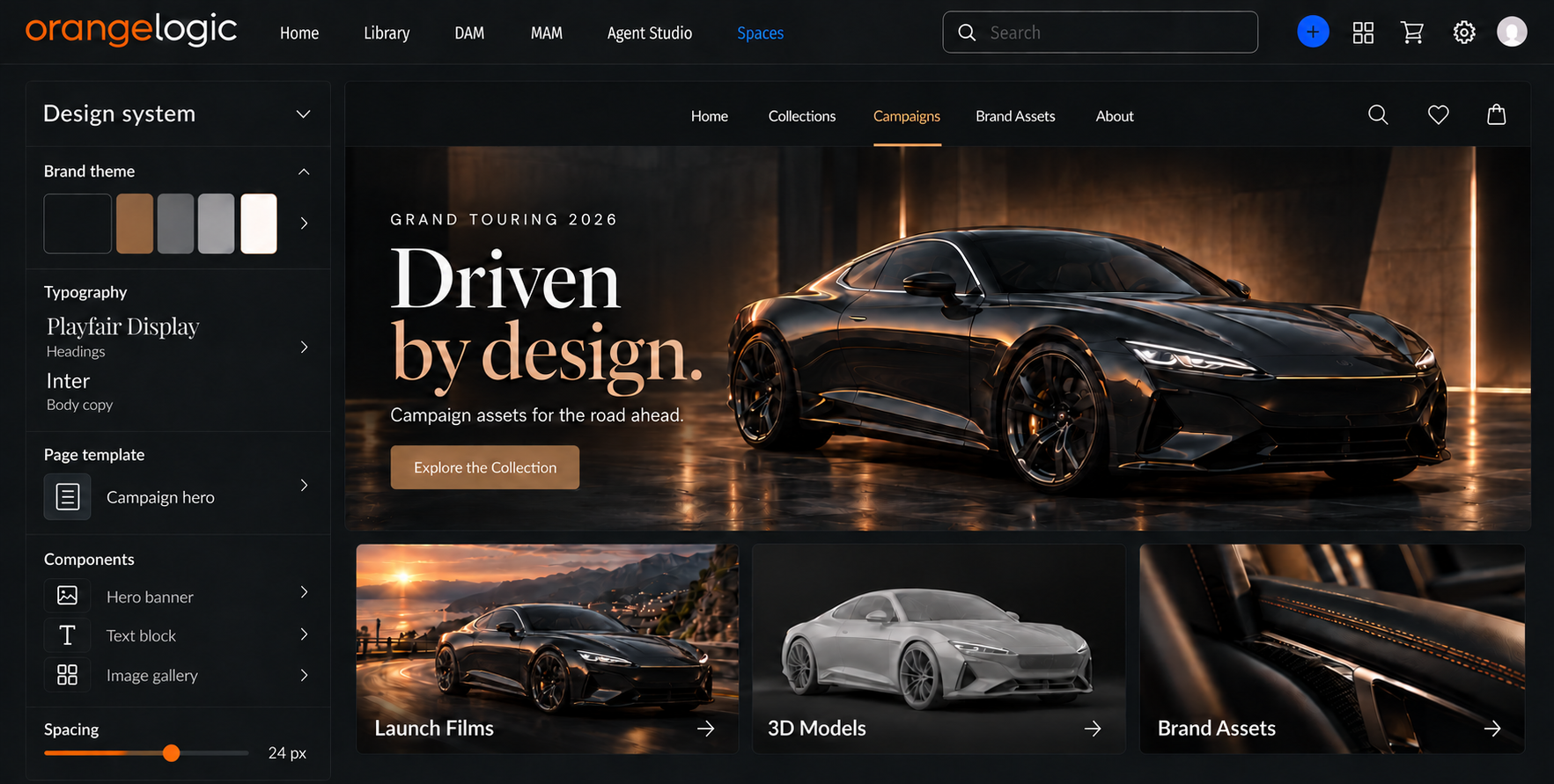 Unbranded automotive portal interface