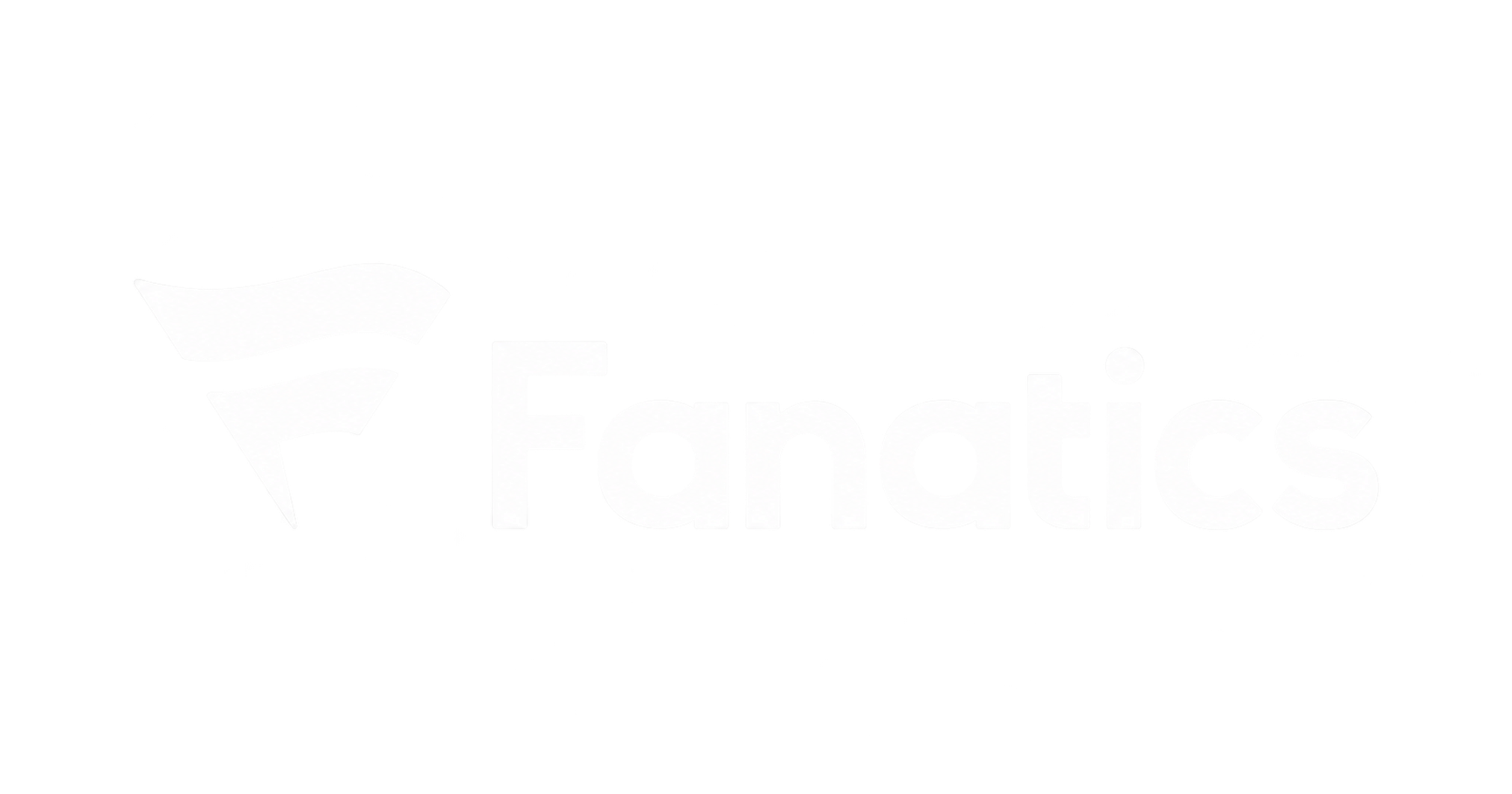 White Fanatics logo on transparent background