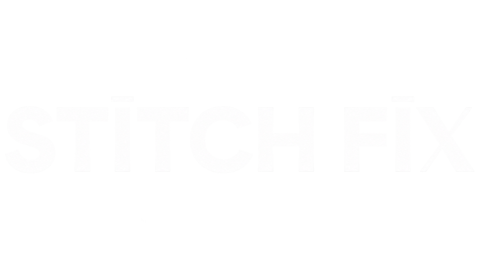 White Stitch Logo on Transparent Background