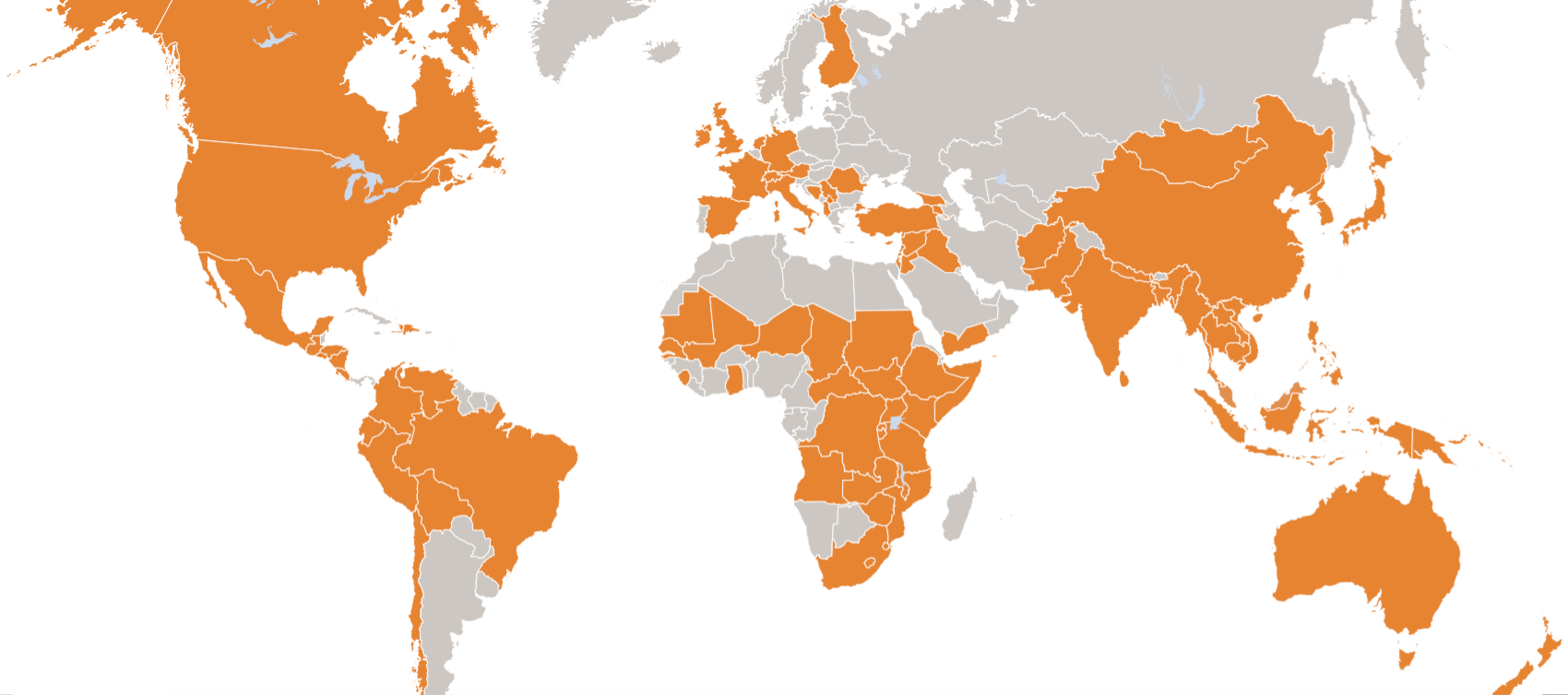 Map of World Vision Operations