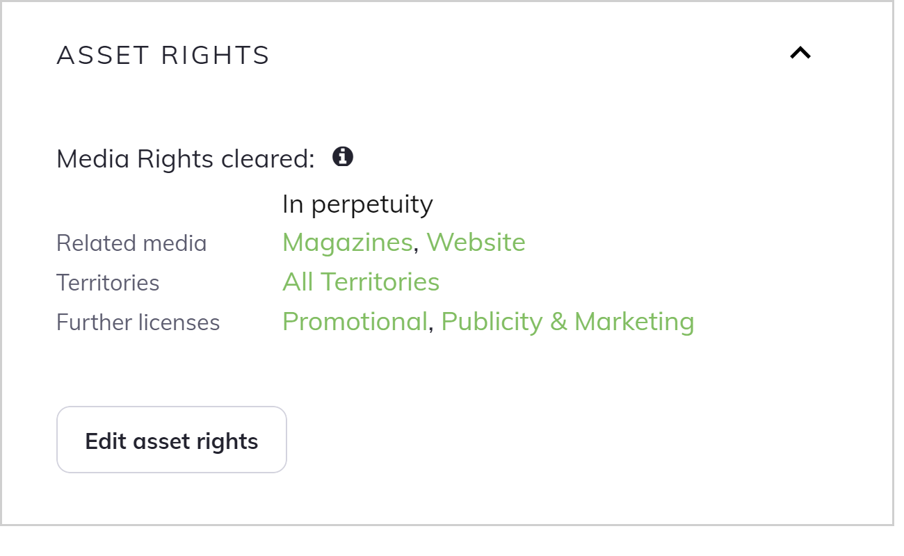 Asset Rights Widget 2 Asset Rights Widget 2