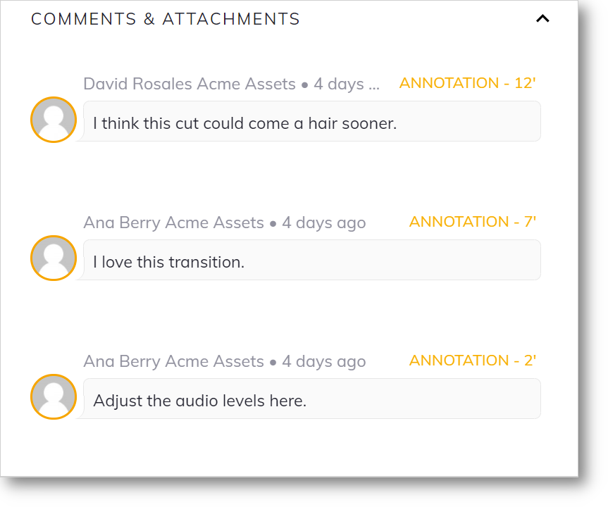 DAM comment workflow