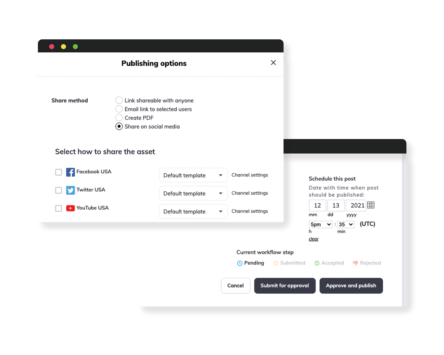 Orange DAM Publishing UI